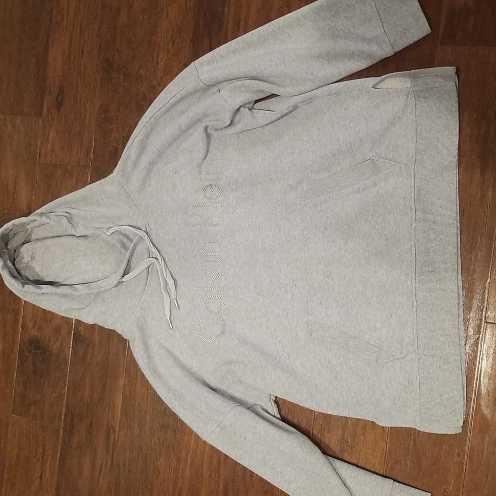 Calvin Klein Light Grey Pullover Hoodie Size XL